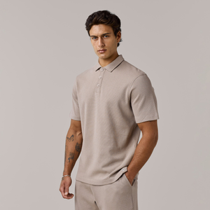 Waffle Polo | Taupe