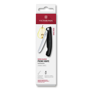 Victorinox Swiss Classic Black 11cm Straight Picnic Knife