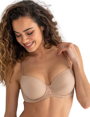 Pour Moi New Romance Balcony T Shirt Bra - Almond