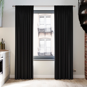 Norleigh, Noir - Made to Measure Curtains