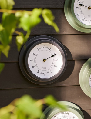 Narberth Tide Clock 22.7cm - Steel, Carbon