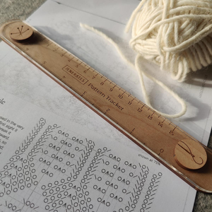 Règle magnétique de suivi tricot en acrylique recyclé