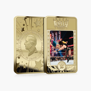 The Official WWE Superstars Rhea Ripley Lenticular Gold Coin Bar