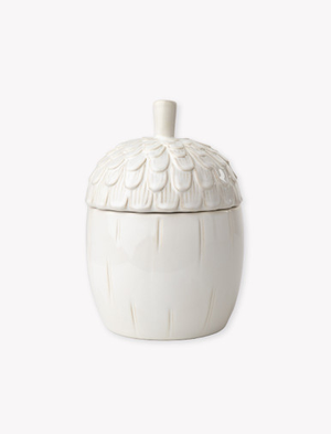 Acorn Storage Jar Chalk