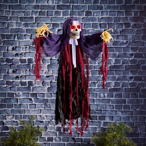 Sound-Activated Red Ghoul with LED Eyes