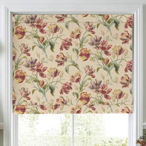 Laura Ashley Gosford Made To Measure Roman Blind Cranberry