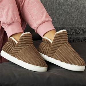 KRUSH Womens Cosy Puffi Slippers Khaki