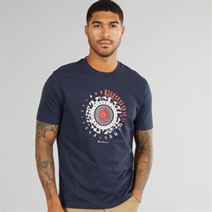 Ben Sherman Mens Motion Target T-Shirt Dark Navy