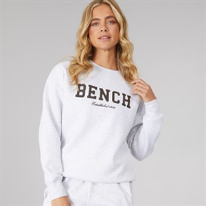 Bench Womens Ercie Sweatshirt Icey Grey Marl