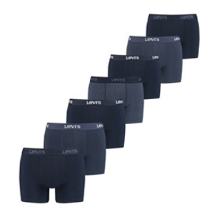 Levi's Mens Levis Friday 7 Pack Boxer Brief Blue Combo