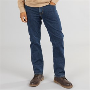 Wrangler Mens Texas Authentic Straight Jeans Stone River