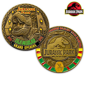 Jurassic Park Challenge Coin Collection