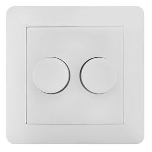 Abdeckschalter Doppeldimmer Dimmerknopf - Drücken / Drehen