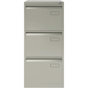 Bisley Filing Cabinet 3 Drawers Lockable 470 x 622 x 1,016 mm Grey  