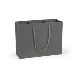 Large Landscape Rose Quartz Pink Paper Gift Bag With Rope Handles