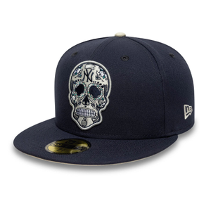 New York Yankees MLB Sugar Skull Navy 59FIFTY Fitted Cap
