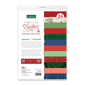 Timeless Christmas Printed Cardstock, 24 sheets