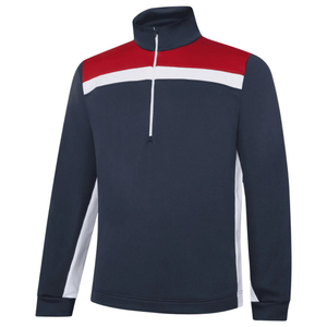 Galvin Green Dean Half-Zip Golf Pullover - Navy & Red