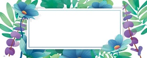 Wild Flowers Design Small Personalised Banner - 4ft x 2ft