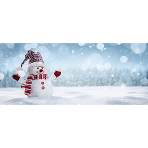 Snowman Christmas Design Small Personalised Banner – 4ft x 2ft