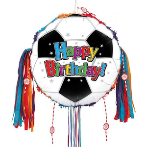 Football Happy Birthday Pull String Pinata