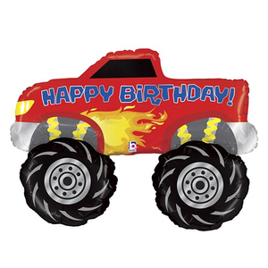 Monster Truck Birthday Helium Foil Giant Balloon 102cm / 40 in