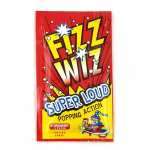 Strawberry Flavour Fizz Wiz Popping Candy Vegetarian Gluten Free Sweet 5g