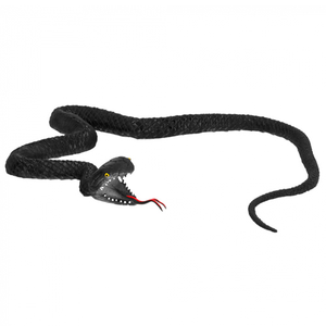 Black Rubber Snake Halloween Prop 75cm