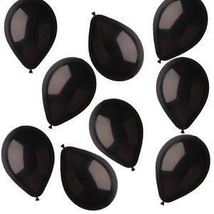 Black Bio Mini Latex Balloons 13cm / 5 in - Pack of 50
