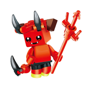 Glow in the Dark Devil Halloween Character Block Kit