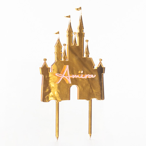 Personalised Princess Castle with Name Acrylic Cake Topper