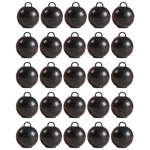 Black Round Bubble Balloon Weights - Pack of 25