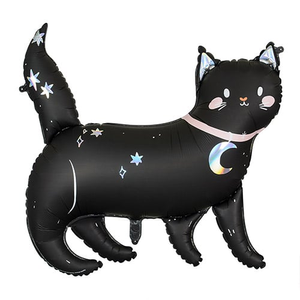 Black Celestial Cat Giant Helium Foil Balloon 96cm / 38 in