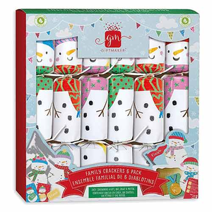 Think You Snow Me Snowman Game Christmas Crackers 30cm / 12 in - Pack of 6