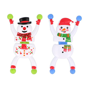 Snowman Wall Walkers Christmas Decorations - Pack of 2