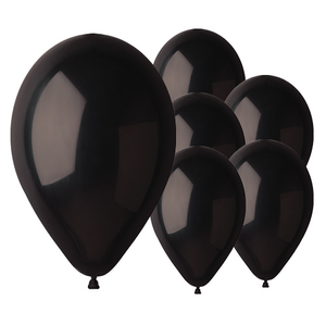 Black Bio Latex Balloons 33cm / 13 in - Pack of 10