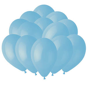 Baby Blue Latex Balloons 23cm / 9 in - Pack of 50
