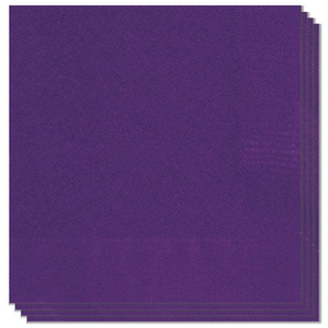 Deep Purple Paper Luncheon Napkins 2 Ply 33cm - Pack of 20