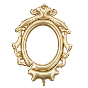 Gold Oval Frame Giant Air Fill Foil Balloon 123cm / 49 in