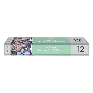 Slide Zip Freezer Bags - Pack of 12
