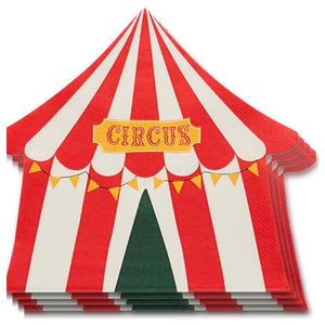 Circus Tent Luncheon Paper Napkins 3 Ply 32cm - Pack of 16