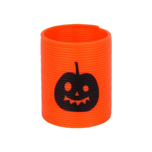Orange Pumpkin Halloween Mini Spring Toy 4cm