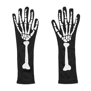 Glow in the Dark Skeleton Halloween Unisex Fancy Dress Gloves