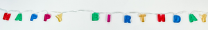 Happy Birthday Battery Operated Led Lights String Decoration 160cm