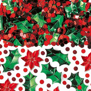 Christmas Botanical Mix Metallic Table Confetti 70 Grams