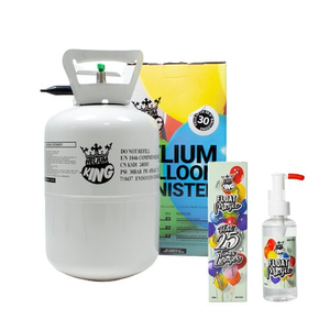 Helium Canister with Float Magic Spray Bottle - Fills Up to 30 x 9 in Balloons