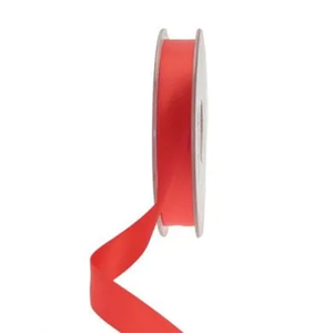 Ruby Red Satin Faced Ribbon Reel 15mm x 20m