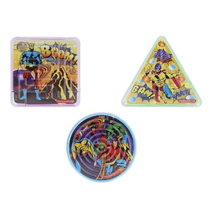 Assorted Superhero Mini Puzzle Maze