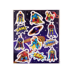 Mini Superhero Sticker Sheet