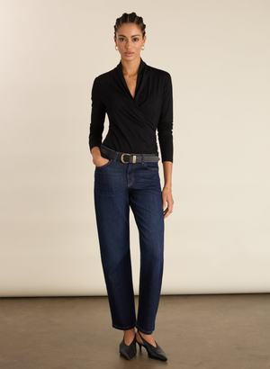 Petite Zenna Organic Cotton Stretch Straight Leg Jeans - UK 10 | EU 36 | US 06 / Dark Indigo